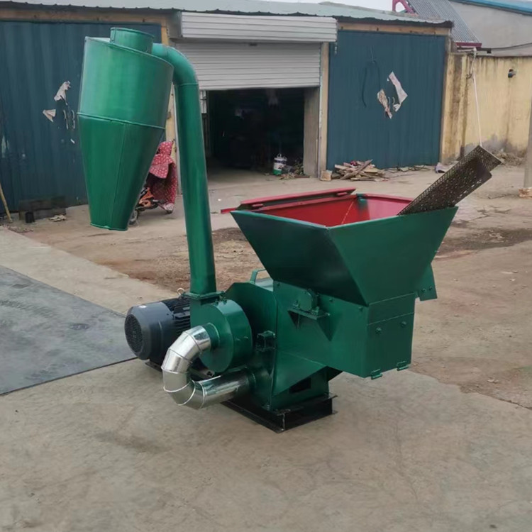 玉米秸稈打糠機 大產量錘片式粉糠機 自動進料飼料粉碎機